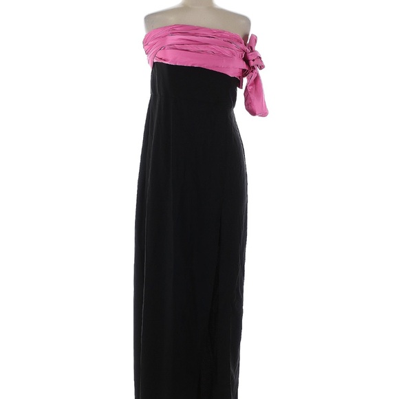 Hutch Strapless Pink and Black Dress - Picture 3 of 6